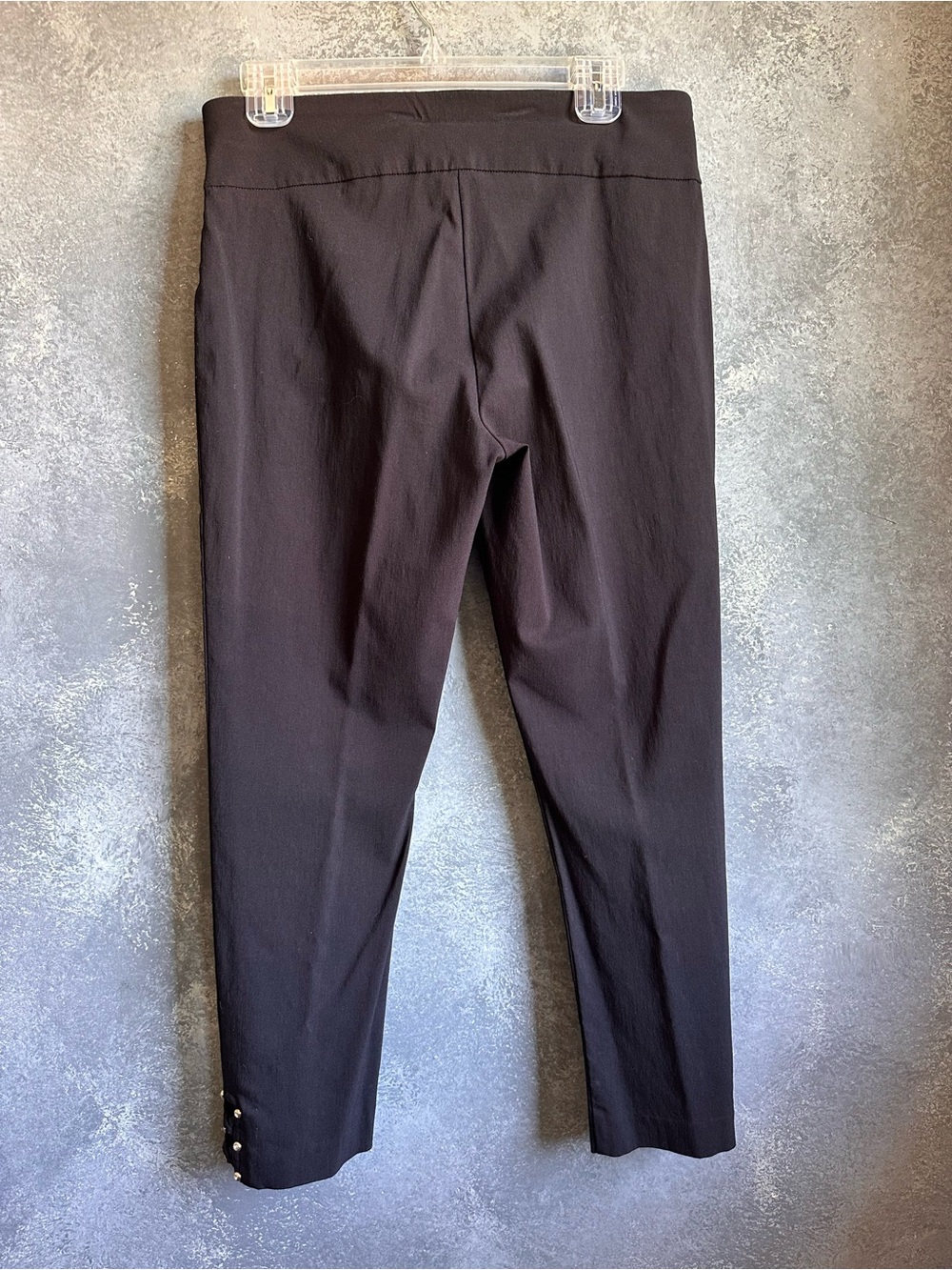 D. E. A. Black Women's High-Rise Straight Leg Pants, sz. 8 - Picture 2 of 4